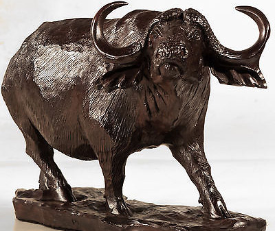 african wooden carved buffalo